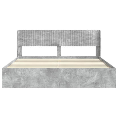 Bedframe met opbergruimte en hoofdbord 3 pcs Bewerkt hout