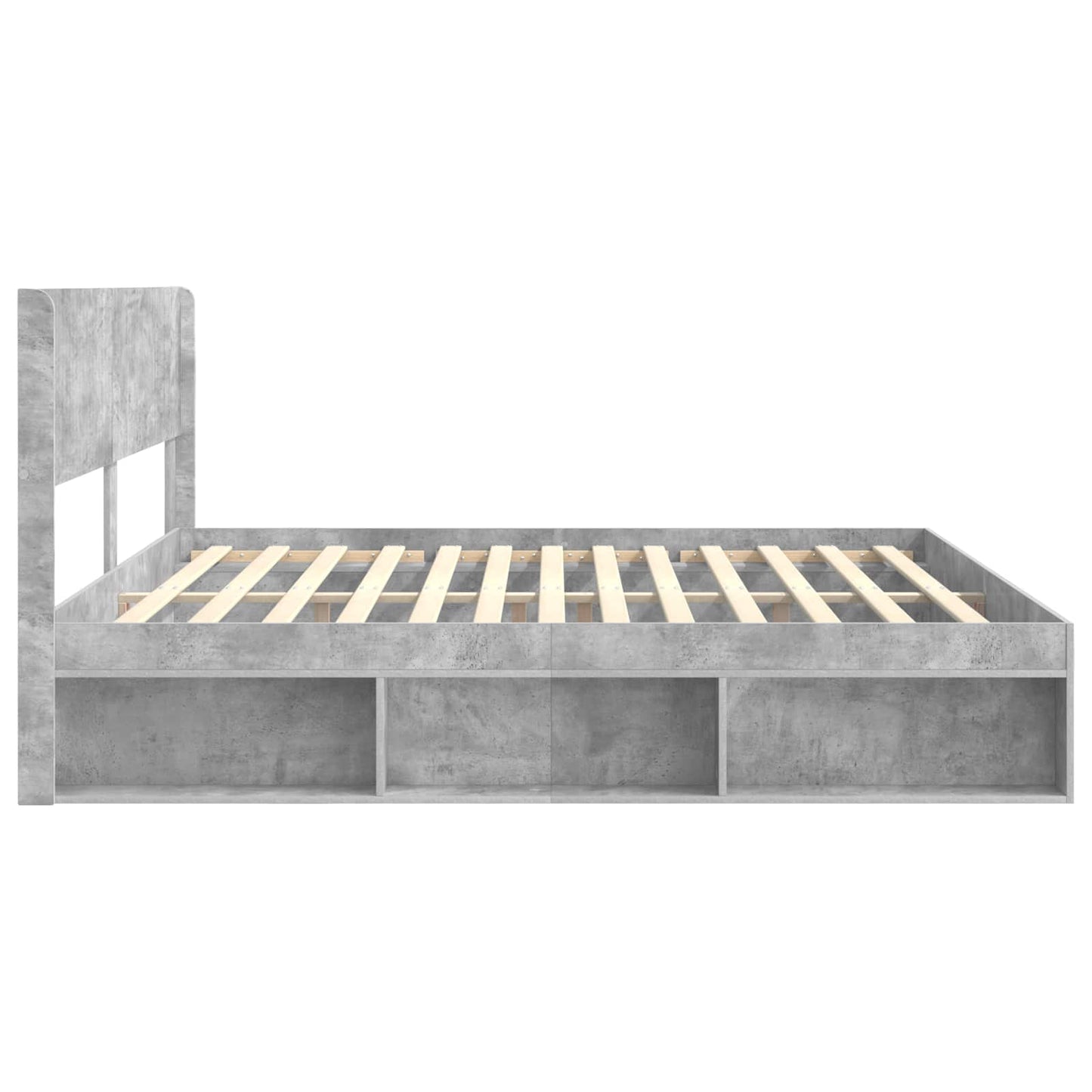 Bedframe met opbergruimte en hoofdbord 3 pcs Bewerkt hout