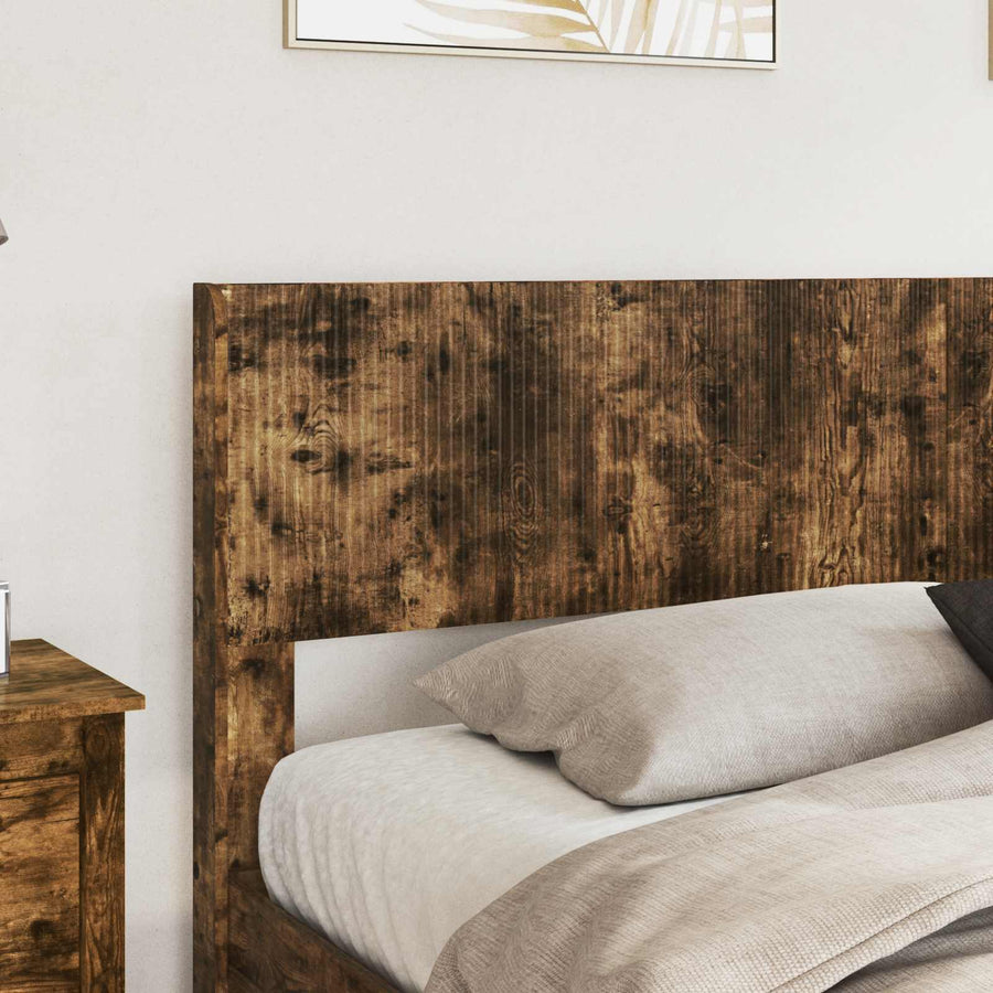 Bedframe met opbergruimte en hoofdbord 3 pcs Bewerkt hout