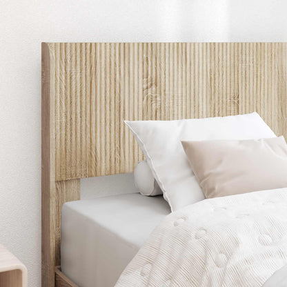 Bedframe met opbergruimte en hoofdbord Sonoma Eiken 90 x 190 cm
