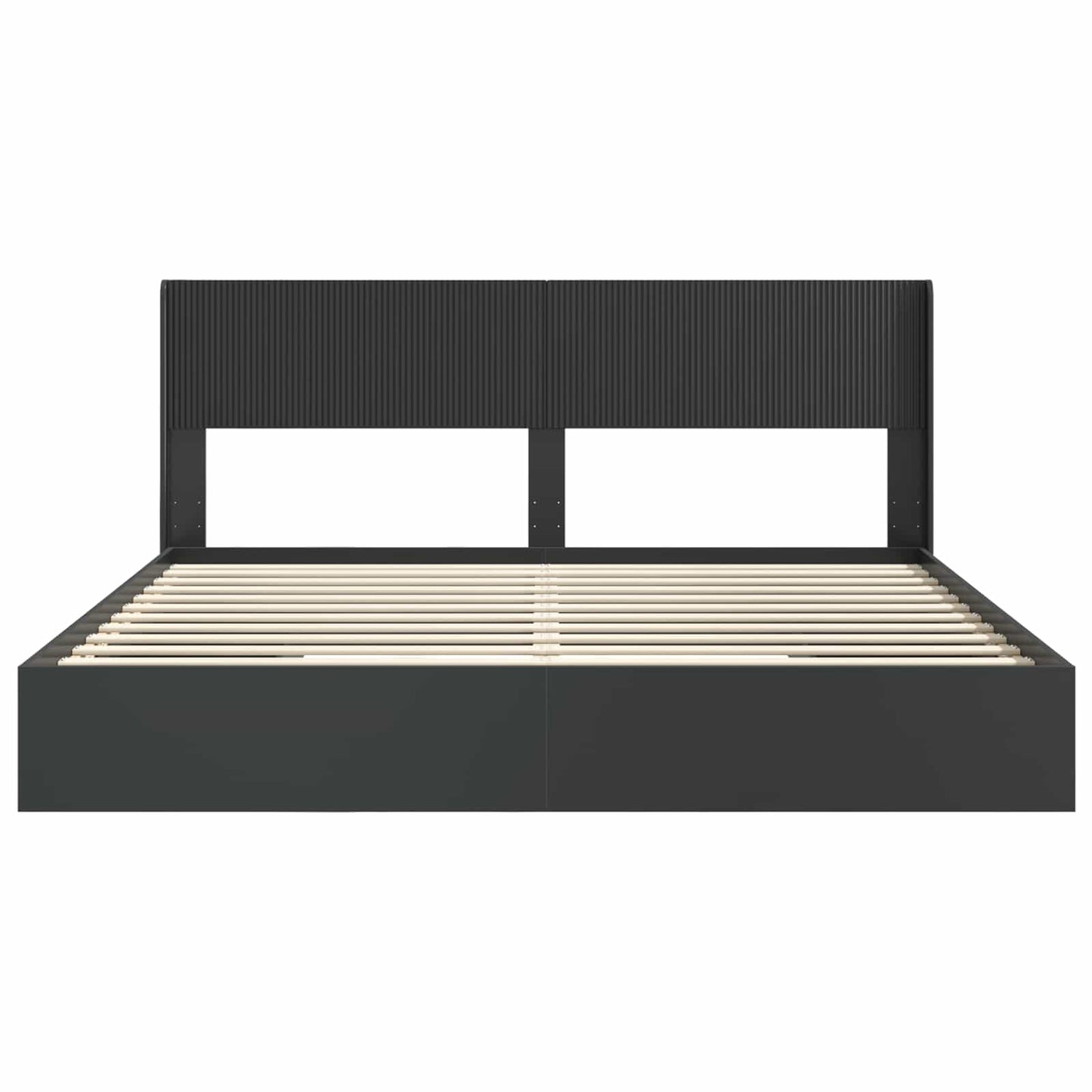 Bedframe met opbergruimte en hoofdbord 3 pcs Bewerkt hout