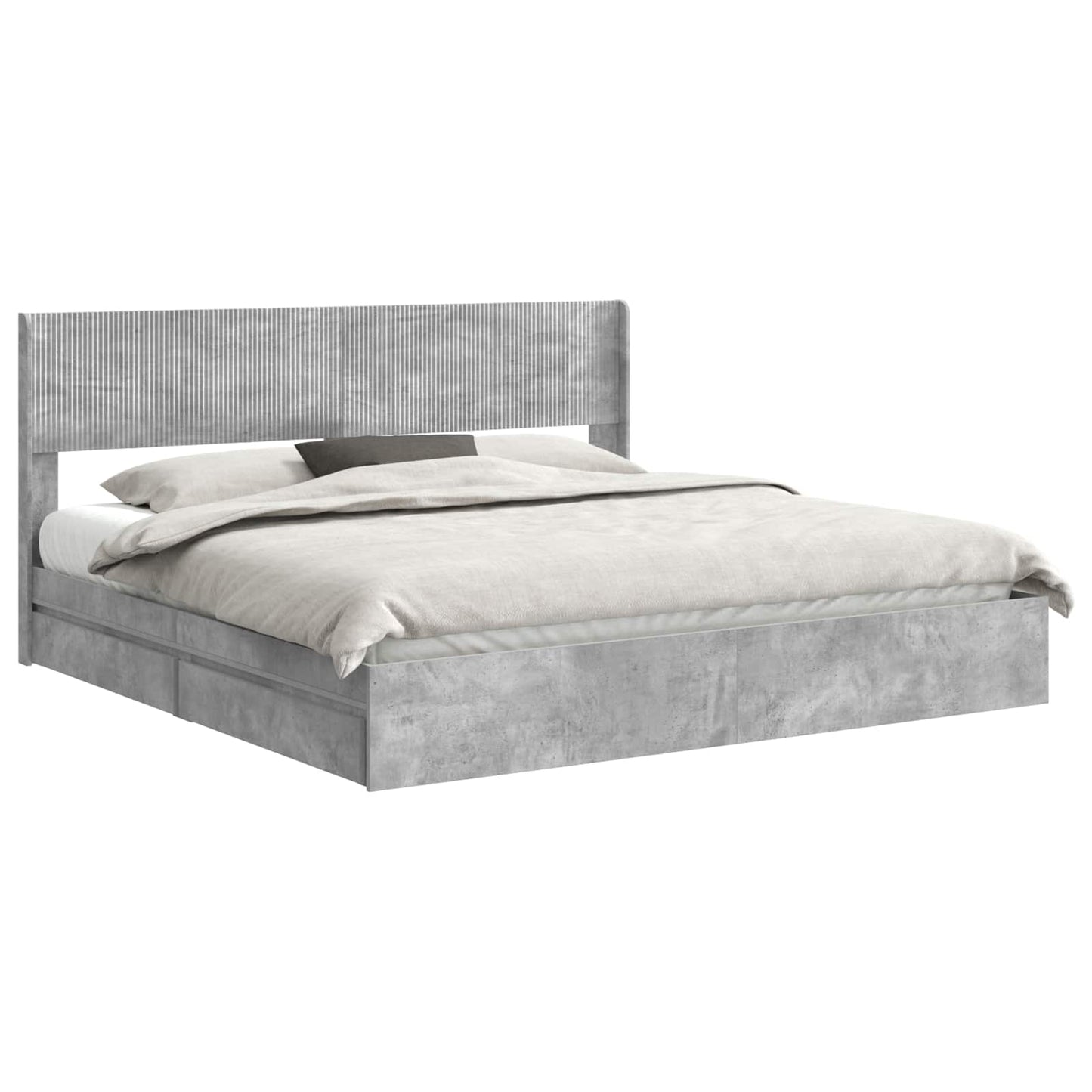 Bedframe met opbergruimte en hoofdbord 3 pcs Bewerkt hout