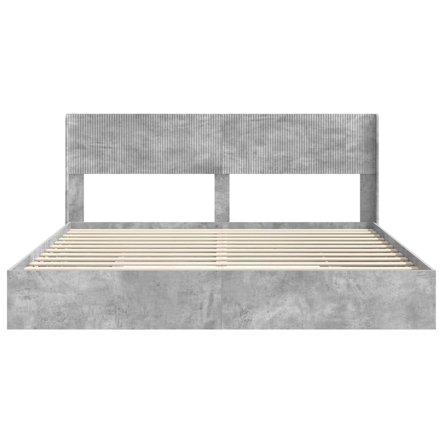 Bedframe met opbergruimte en hoofdbord 3 pcs Bewerkt hout