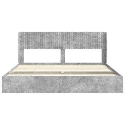 Bedframe met opbergruimte en hoofdbord 3 pcs Bewerkt hout