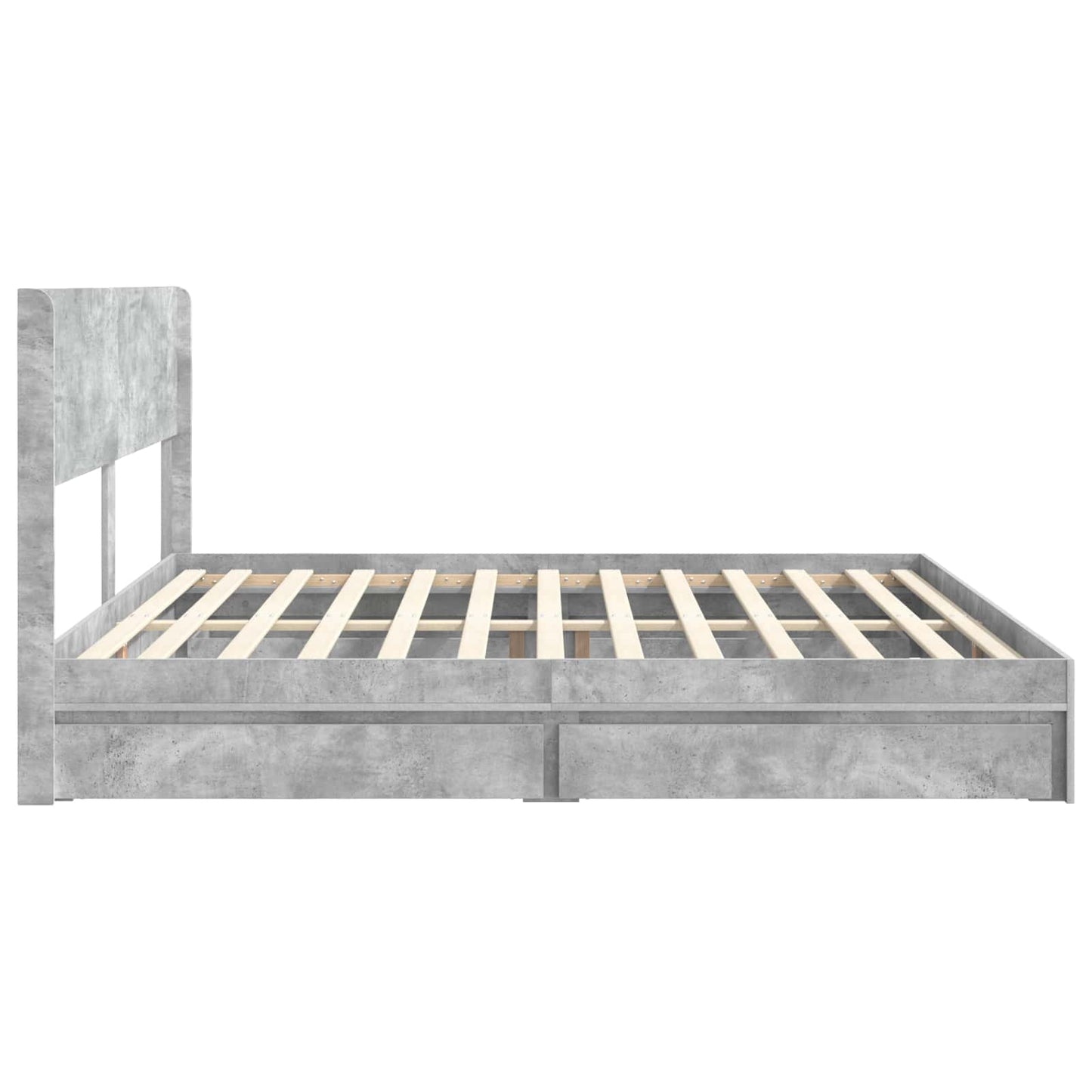 Bedframe met opbergruimte en hoofdbord 3 pcs Bewerkt hout