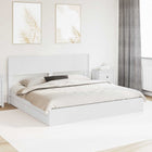 Bedframe 180x200 cm wit met opbergruimte