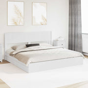 Bedframe 180x200 cm wit met opbergruimte