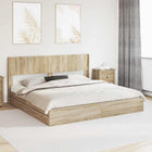 Bedframe 180x200 cm Sonoma eiken met opbergruimte