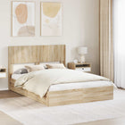 Bedframe 160x200 cm Sonoma eiken met opbergruimte