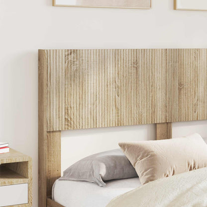 Bedframe met opbergruimte en hoofdbord Sonoma Eiken
