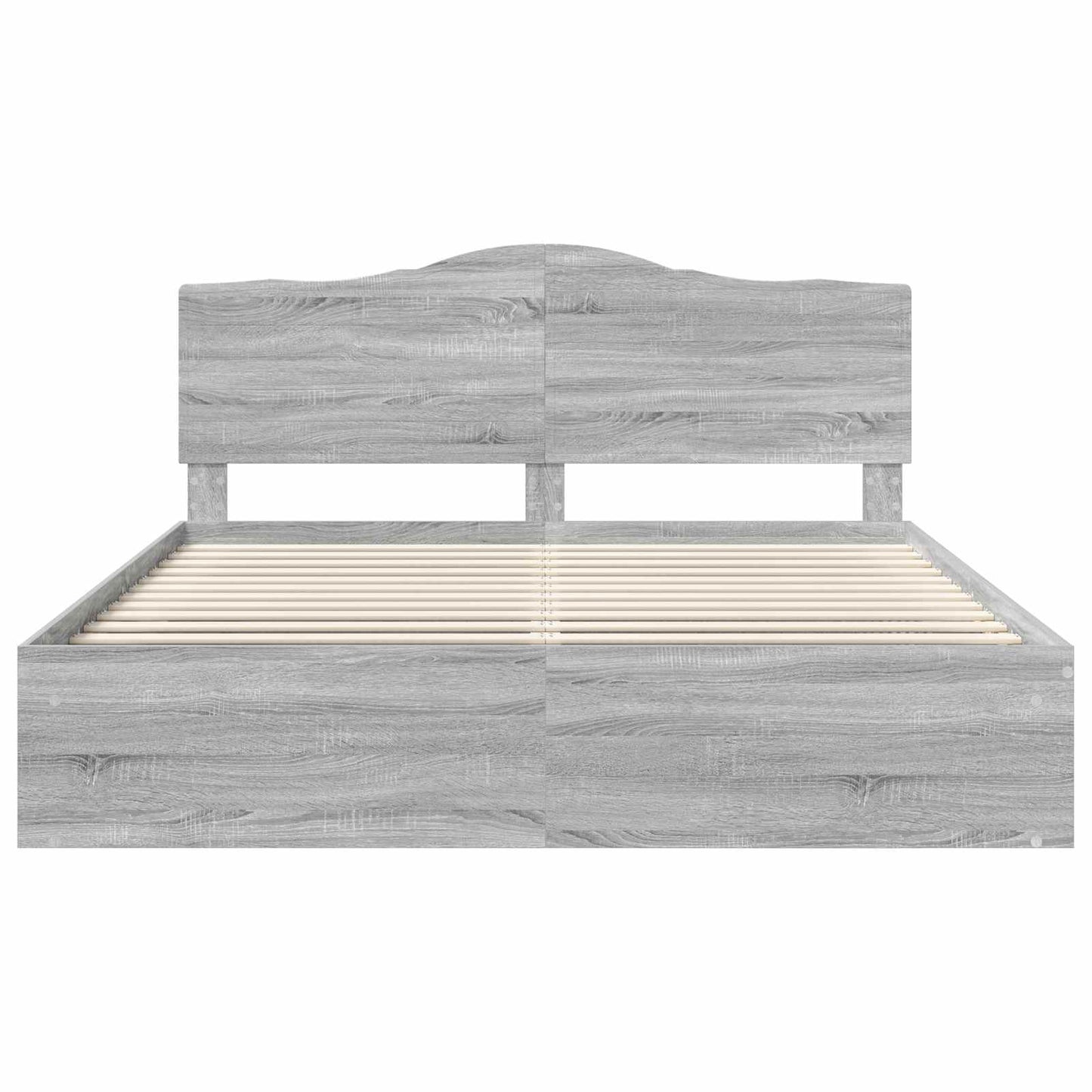 Bedframe Grijs Sonoma 200 x 200 cm Massief grenenhout