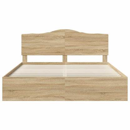 Bedframe met hoofdeinde Sonoma 180 x 200 cm Massief grenenhout
