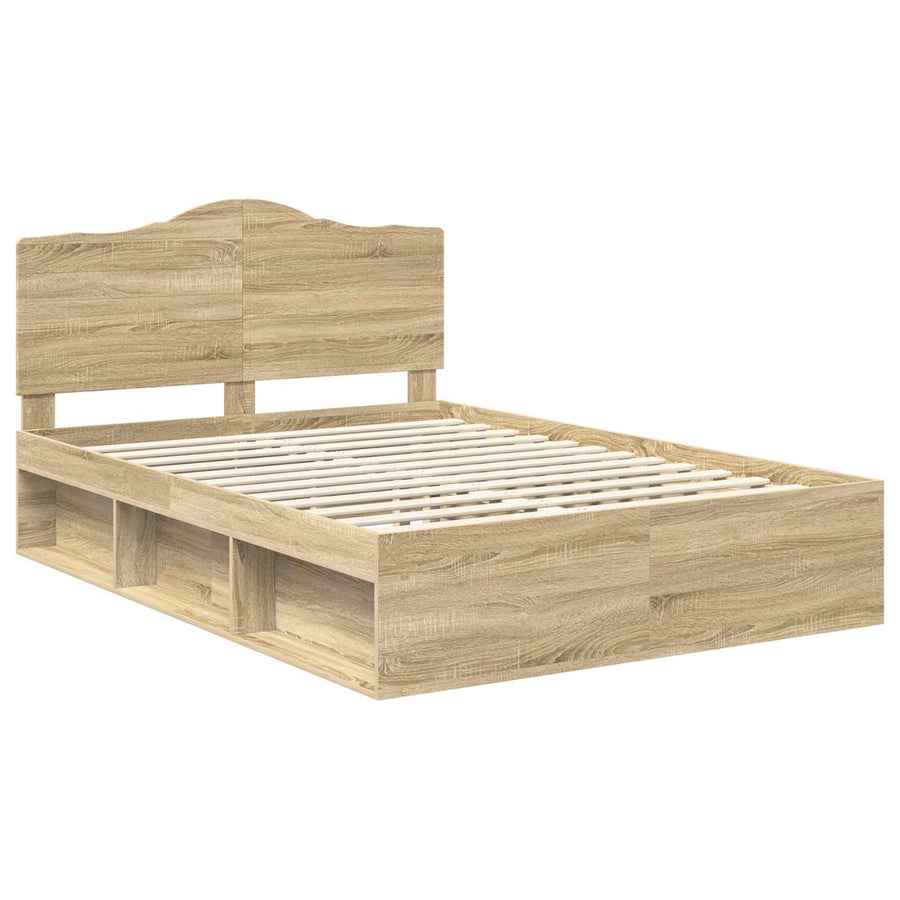 Bedframe met hoofdeinde Sonoma 160 x 200 cm Massief grenenhout