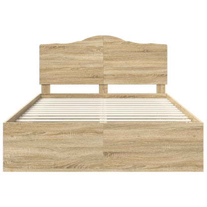 Bedframe Sonoma Eiken 150 x 200 cm Massief grenenhout
