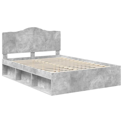 Bedframe Concerte Grijs 150 x 200 cm Massief grenenhout