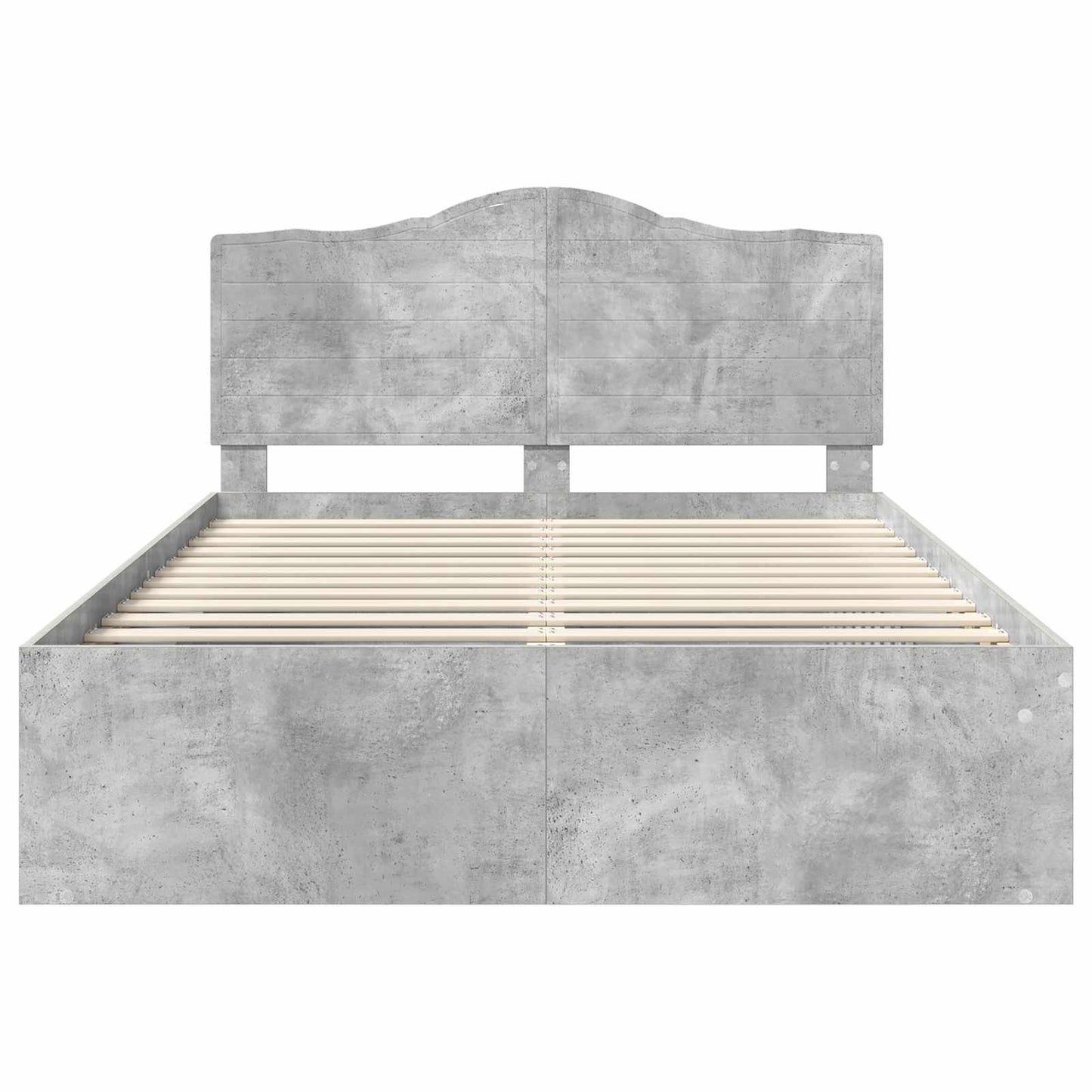 Bedframe Concerte Grijs 150 x 200 cm Massief grenenhout