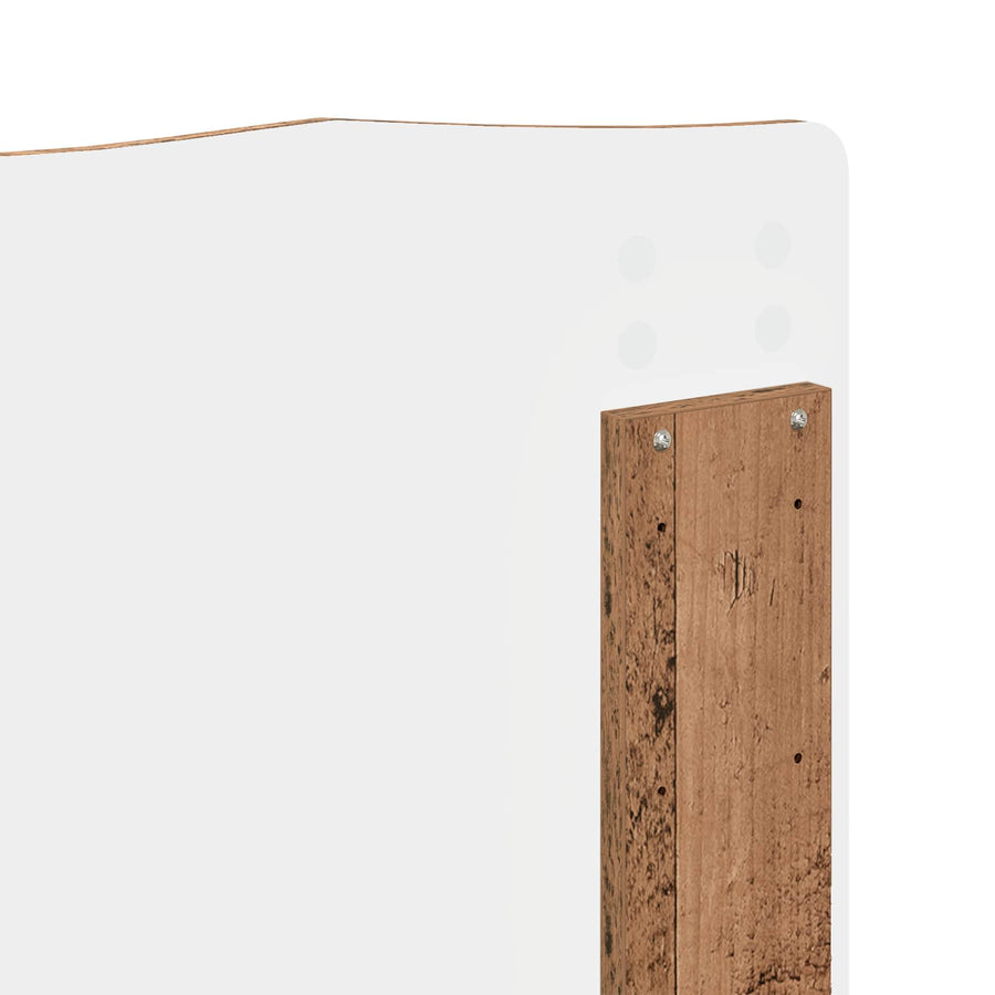 Bedframe met hoofdeinde Oudhout 140 x 190 cm Massief grenenhout