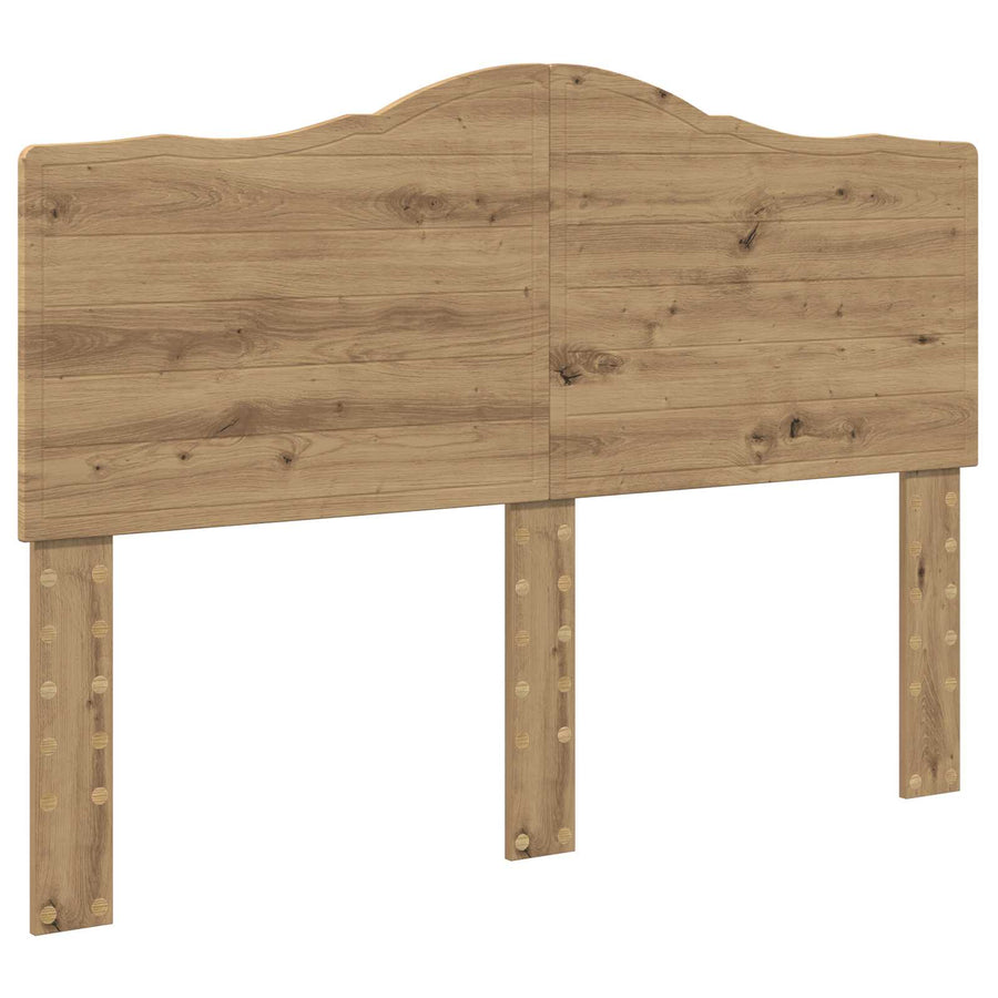 Bedframe Ambachtelijk eiken 140 x 190 cm Massief grenenhout