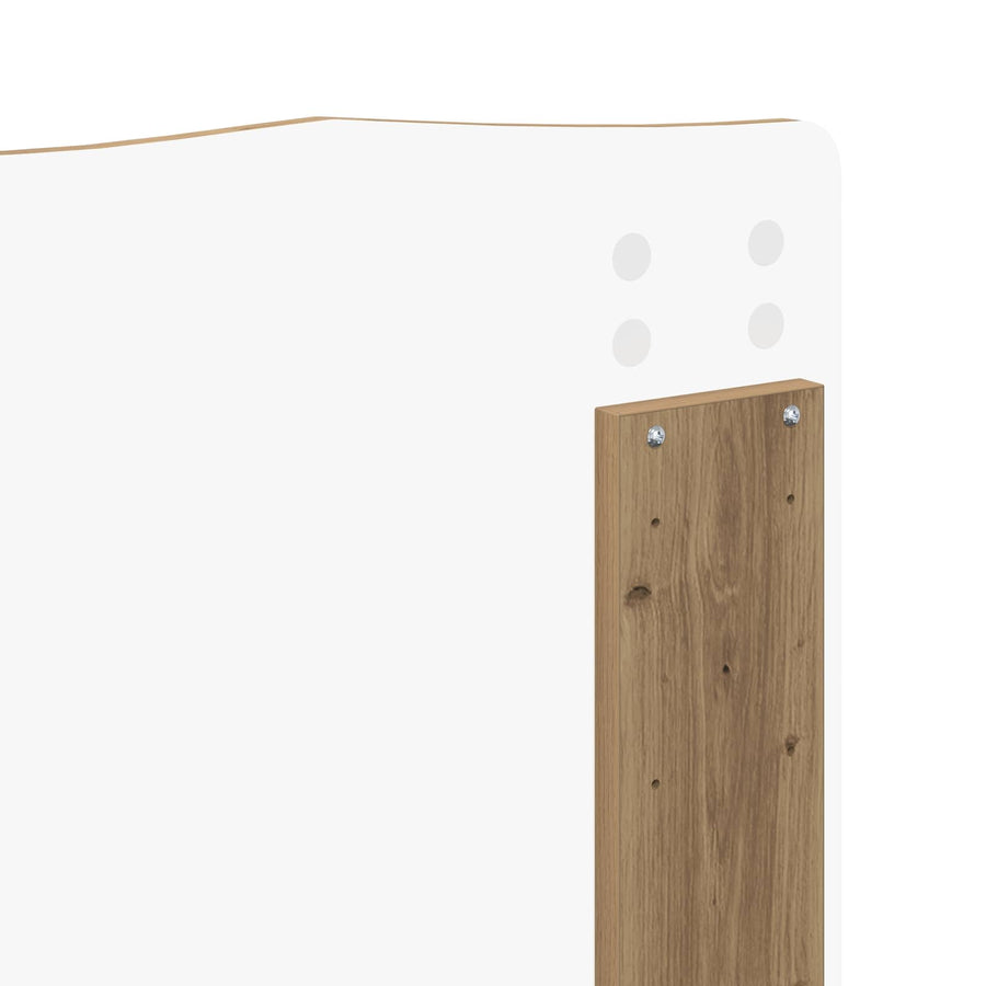 Bedframe Ambachtelijk eiken 135 x 190 cm Massief grenenhout