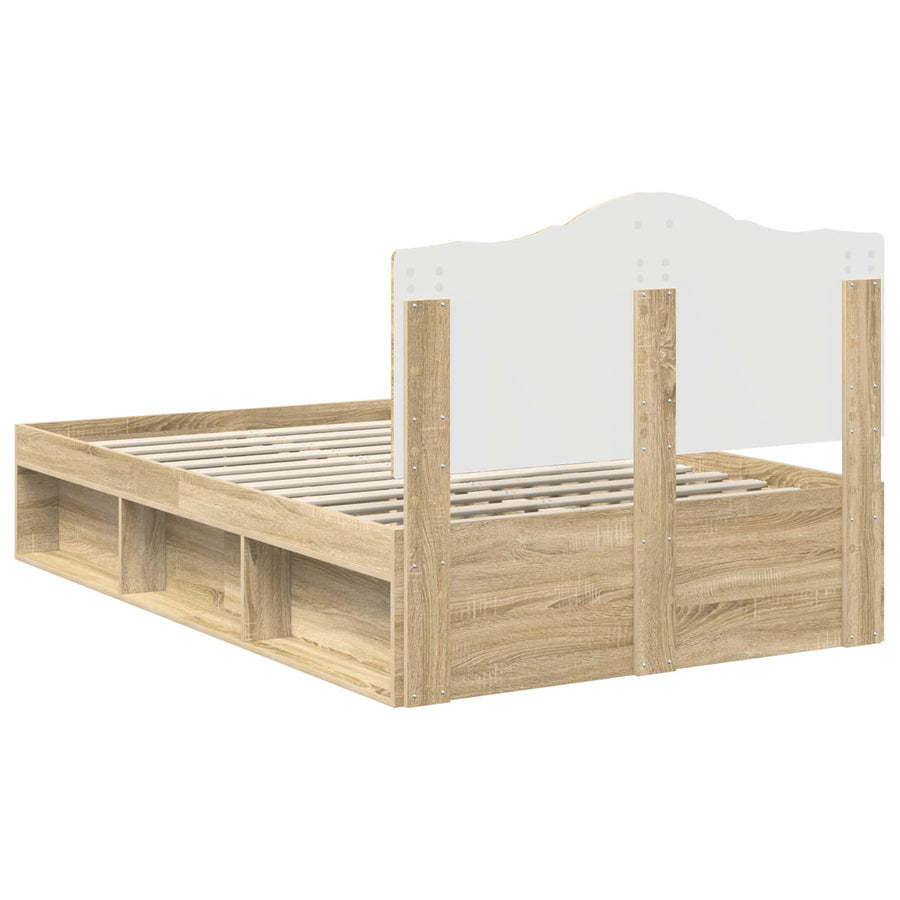 Bedframe met hoofdeinde Sonoma 120 x 200 cm Massief grenenhout