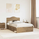 Bed frame Traditional oak 120 x 190 cm Solid pine wood