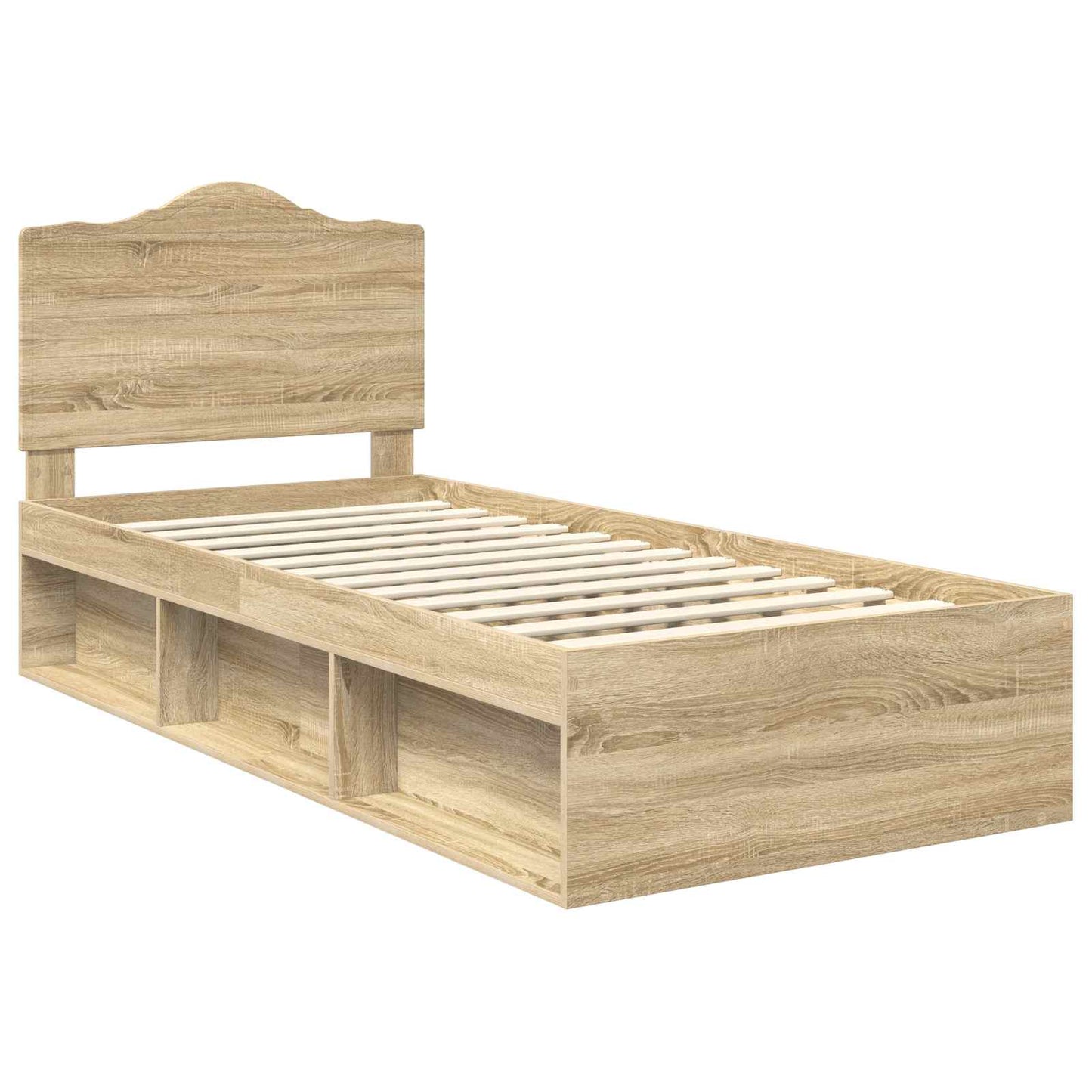 Bedframe met hoofdeinde Sonoma 100 x 200 cm Massief grenenhout