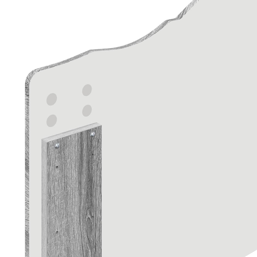 Bedframe Grijs Sonoma 100 x 200 cm Massief grenenhout