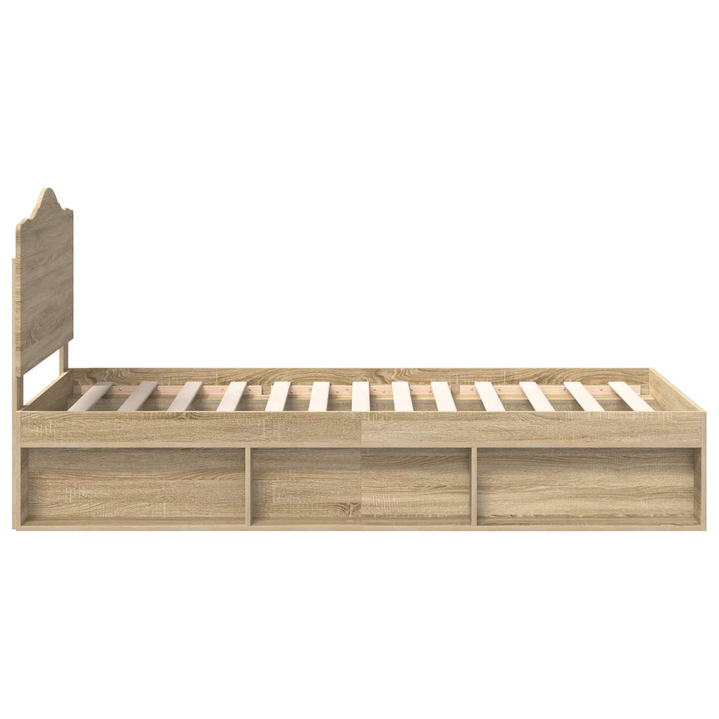 Bedframe Sonoma Eiken 90 x 200 cm Massief grenenhout