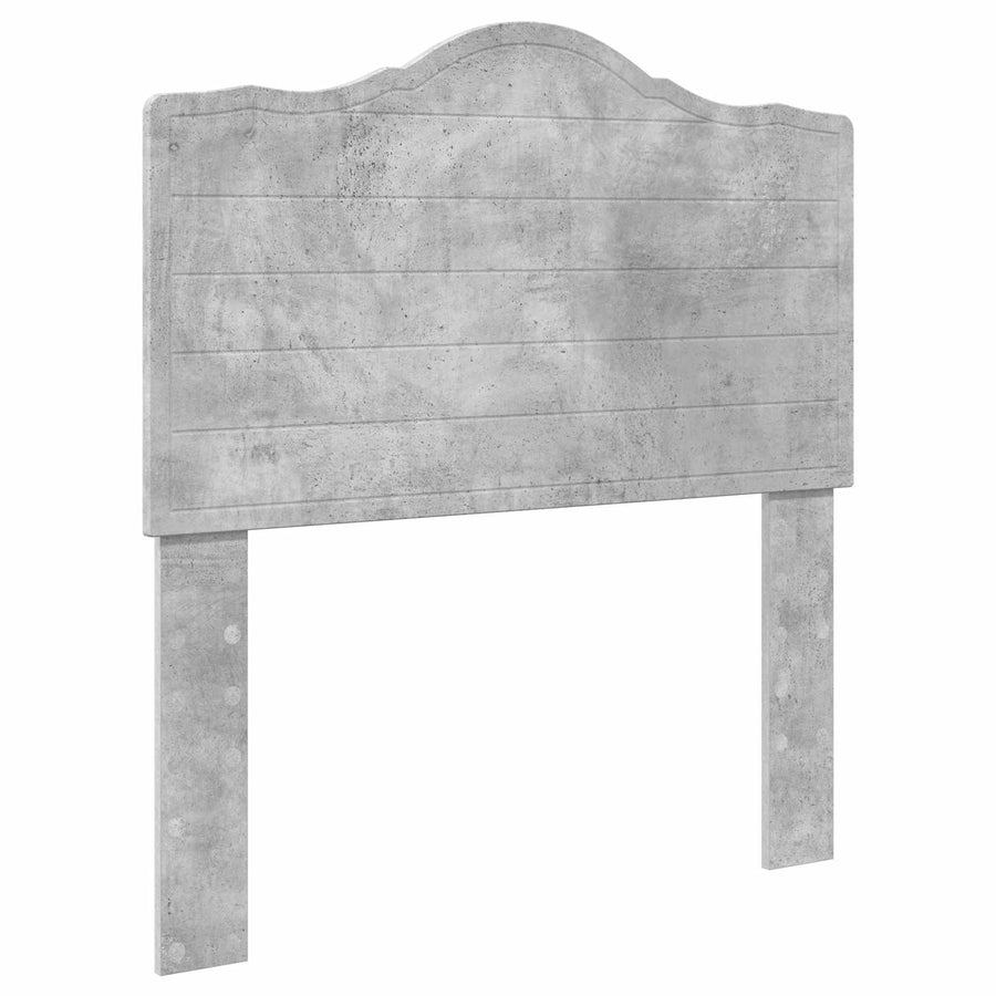 Bedframe met hoofdeinde Beton 90 x 200 cm Massief grenenhout