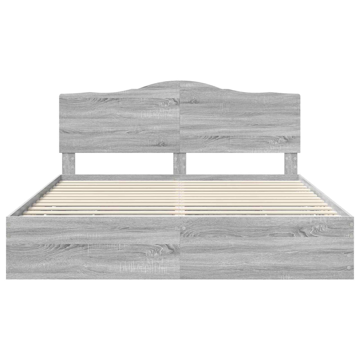 Bedframe met lade Grijs sonoma 200 x 200 cm Ingenieurshout