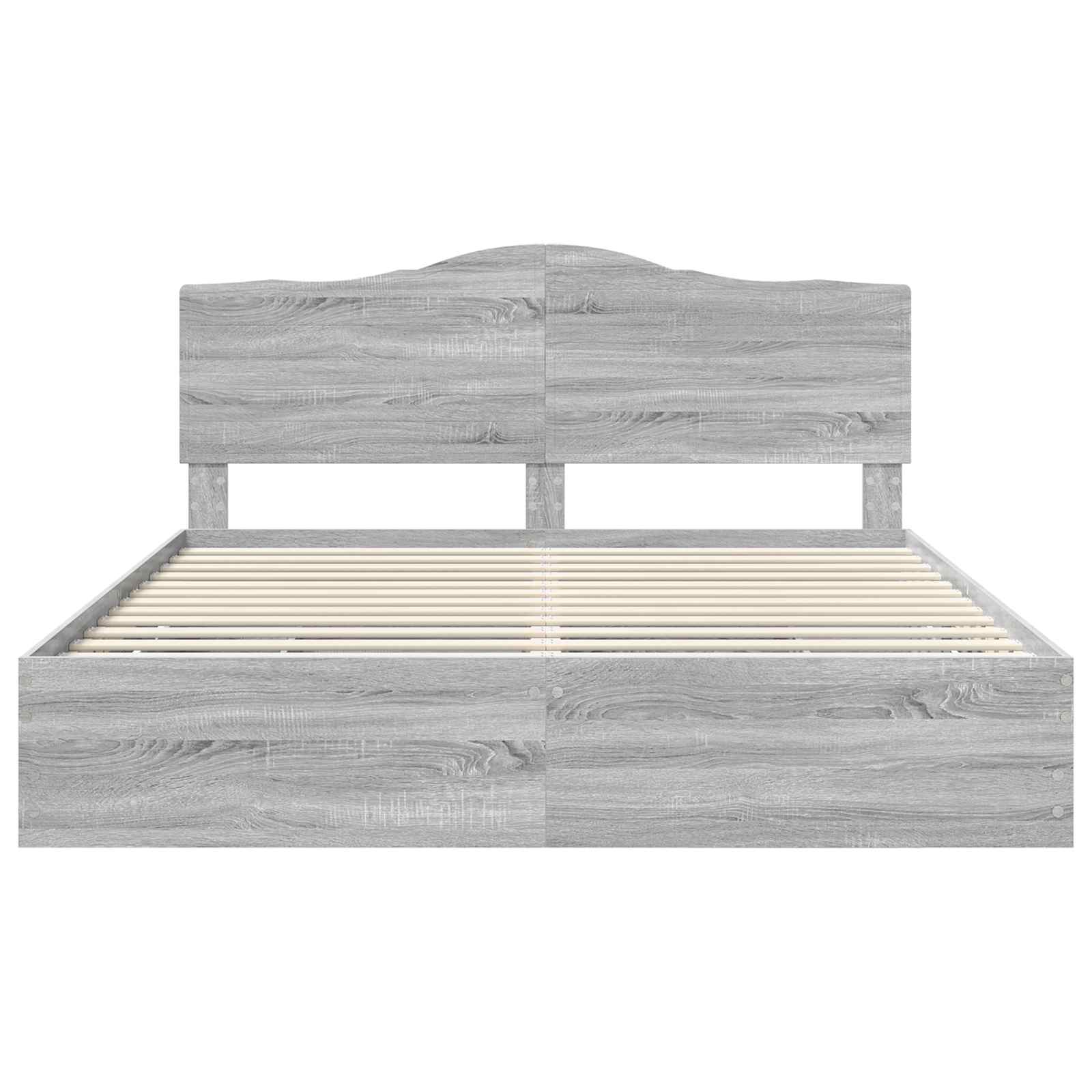 Bedframe met lade Grijs sonoma 200 x 200 cm Ingenieurshout