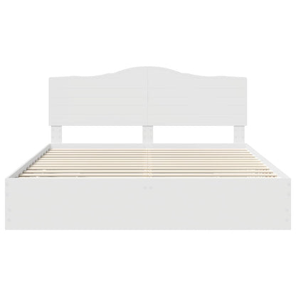 Bedframe met lade met opslag Wit 180 x 200 cm Ingenieurshout