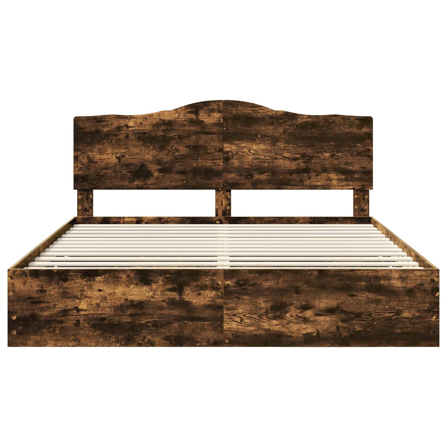 Bedframe met lade Gerookt eiken 180 x 200 cm Ingenieurshout