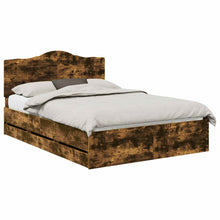 Bedframe met lade Gerookt eiken 160 x 200 cm Ingenieurshout