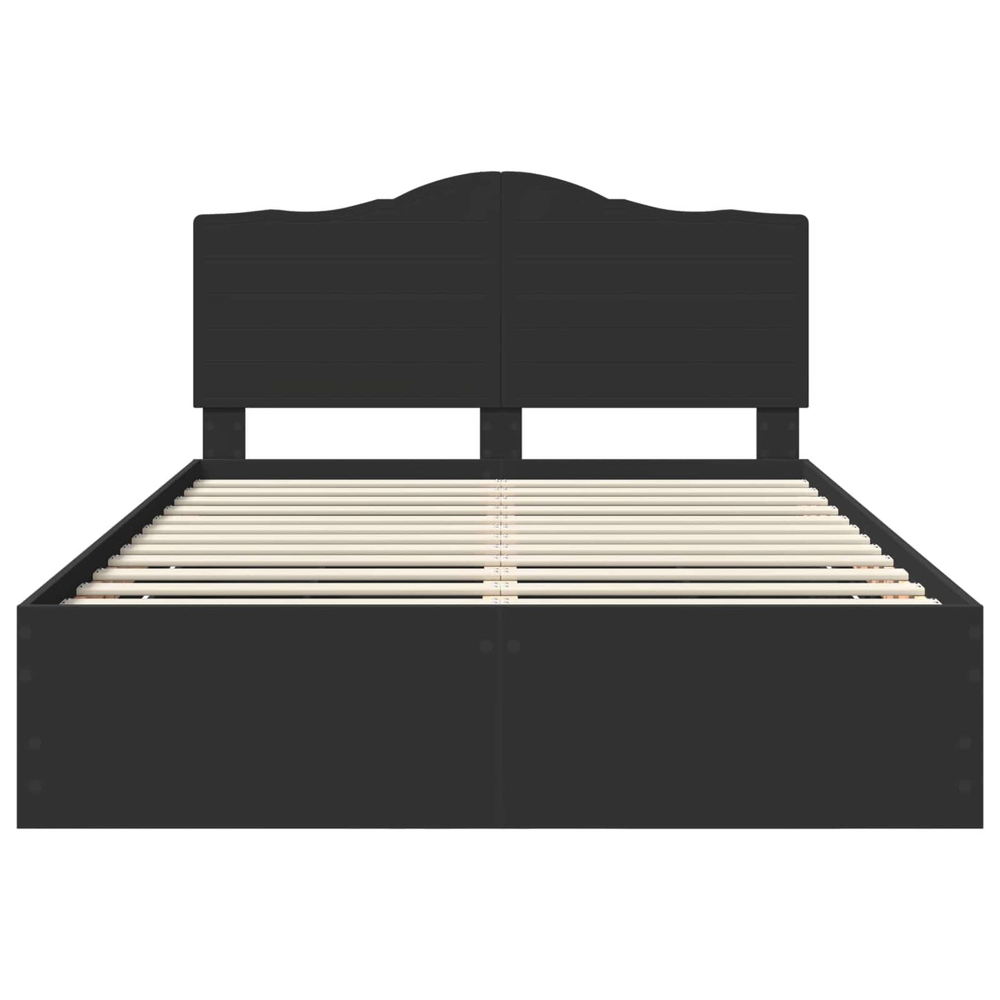 Bedframe met lade met opslag Zwart 140 x 200 cm Ingenieurshout