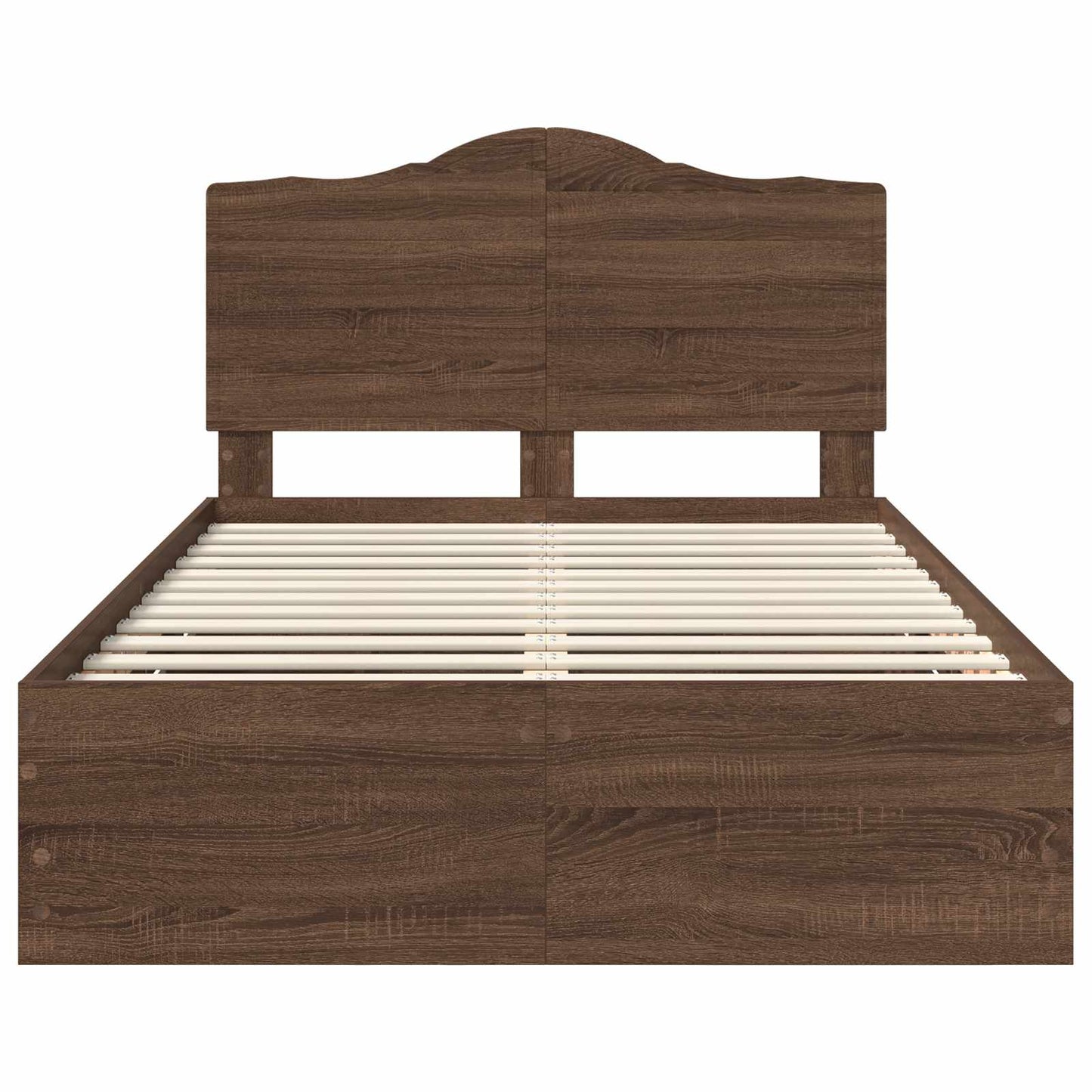 Bedframe met lade Bruin eiken 135 x 190 cm Ingenieurshout