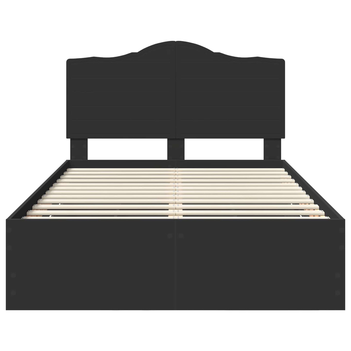 Bedframe met lade met opslag Zwart 120 x 200 cm Ingenieurshout