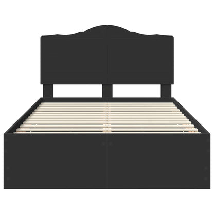 Bedframe met lade met opslag Zwart 120 x 190 cm Ingenieurshout
