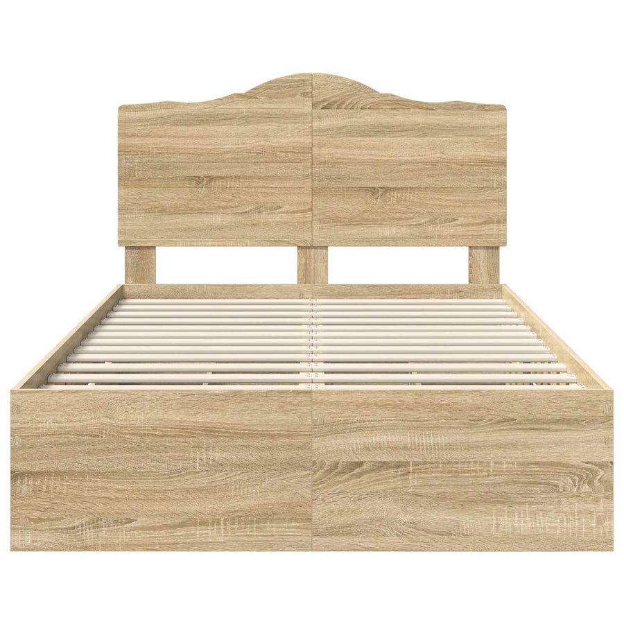 Bedframe met lade Sonoma Eiken 120 x 190 cm Ingenieurshout