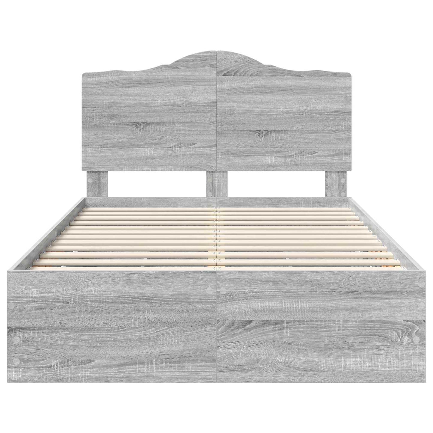 Bedframe met lade Grijze Sonoma 120 x 190 cm Ingenieurshout