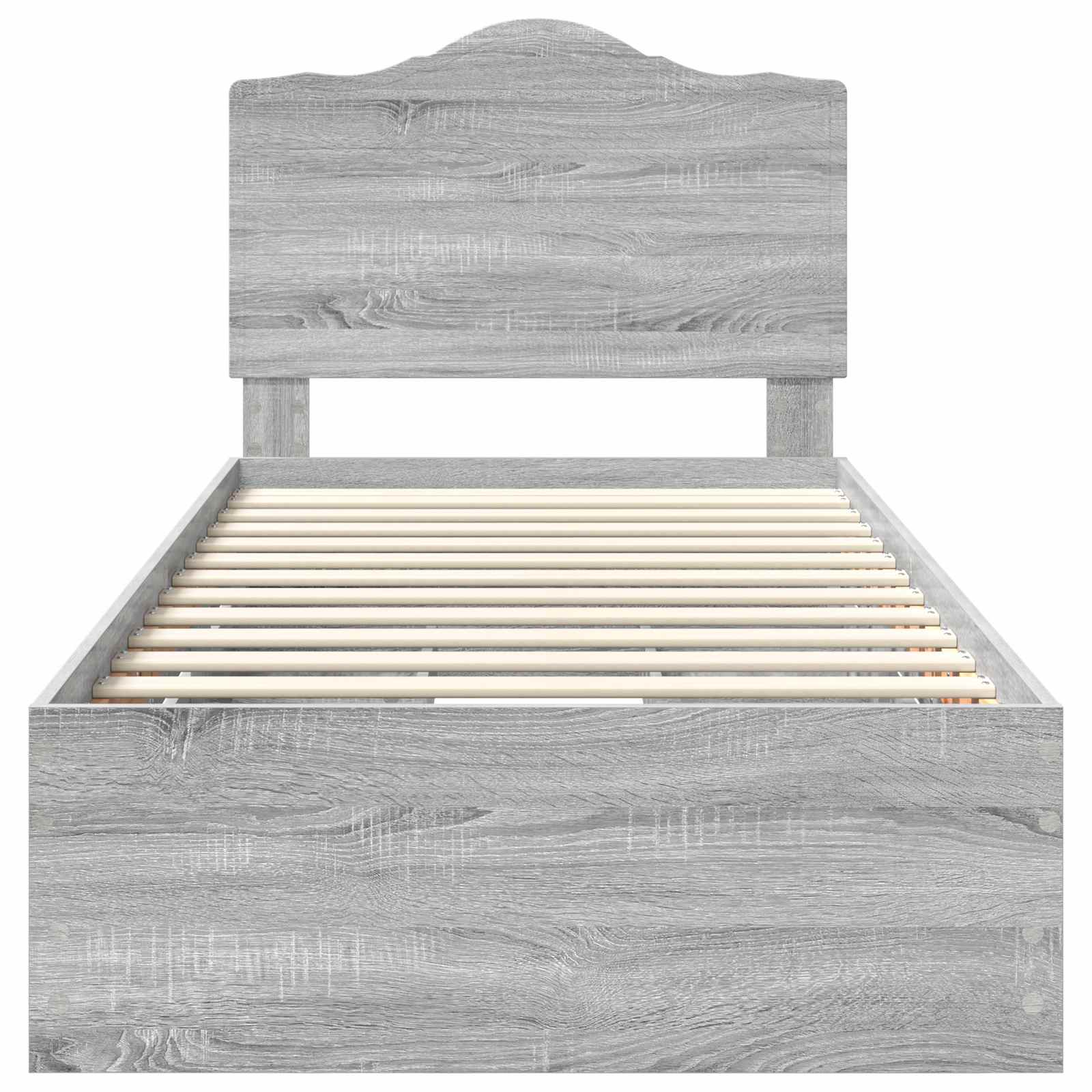 Bedframe met lade Grijze Sonoma 100 x 200 cm Ingenieurshout