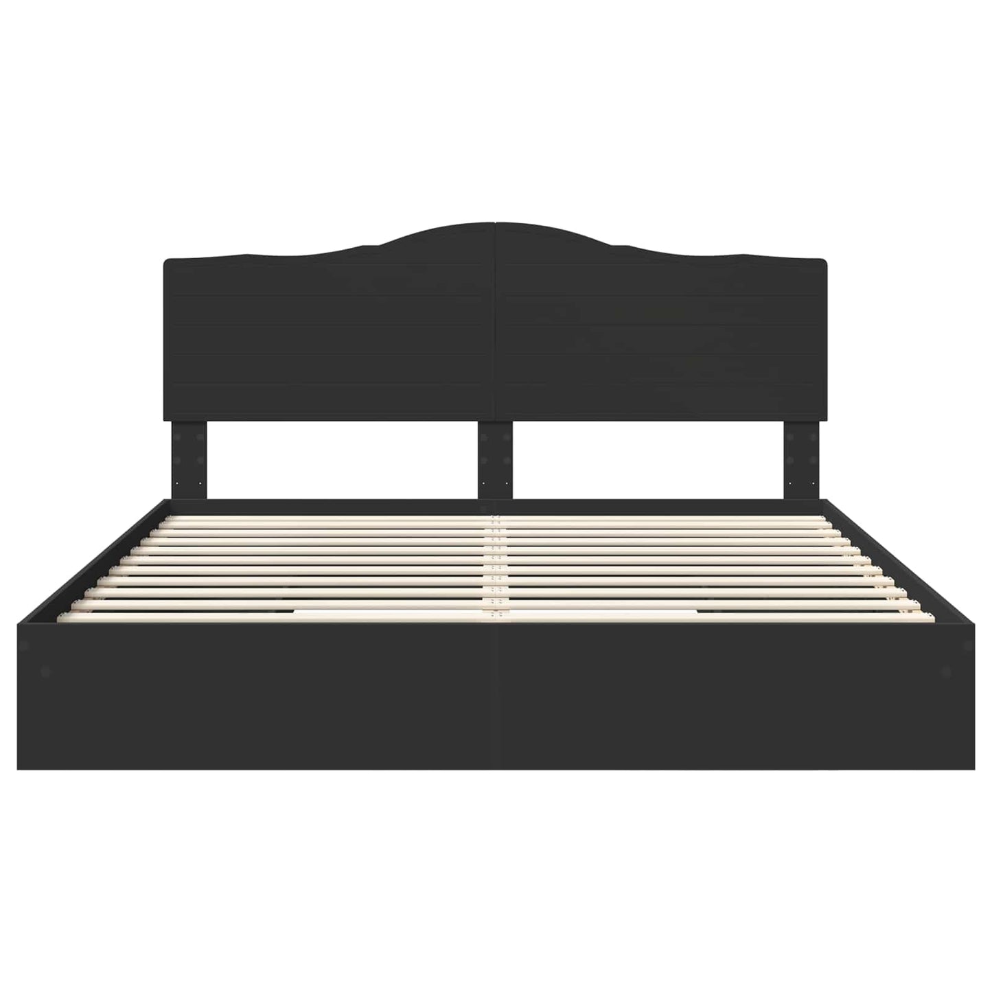 Bedframe met lade met opslag Zwart 200 x 200 cm Bewerkt hout