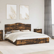Opslagbed met lade gerookt eiken 180x200 cm