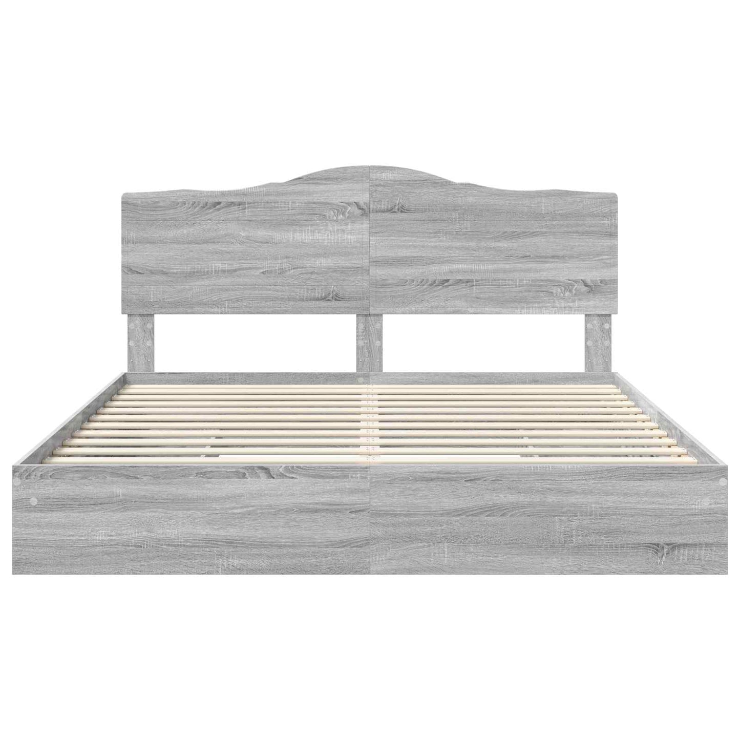 Bedframe met lade Grijs Sonoma 180 x 200 cm Bewerkt hout