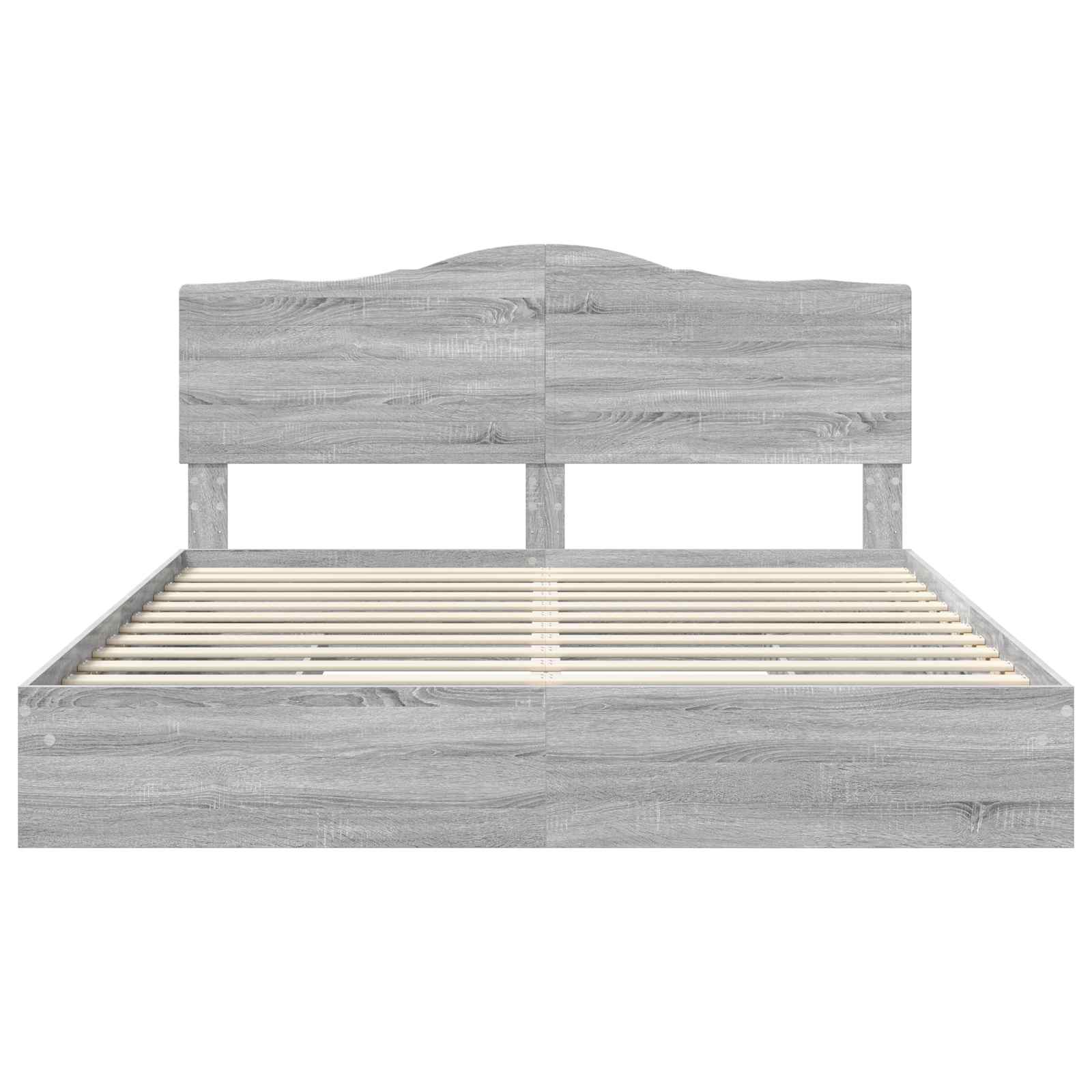 Bedframe met lade Grijs Sonoma 180 x 200 cm Bewerkt hout