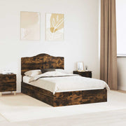 Bed met lade gerookt eiken 138x193x100 cm