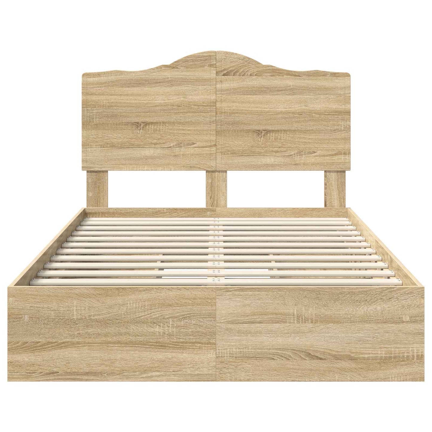 Bedframe met lade Sonoma Eiken 120 x 190 cm Bewerkt hout