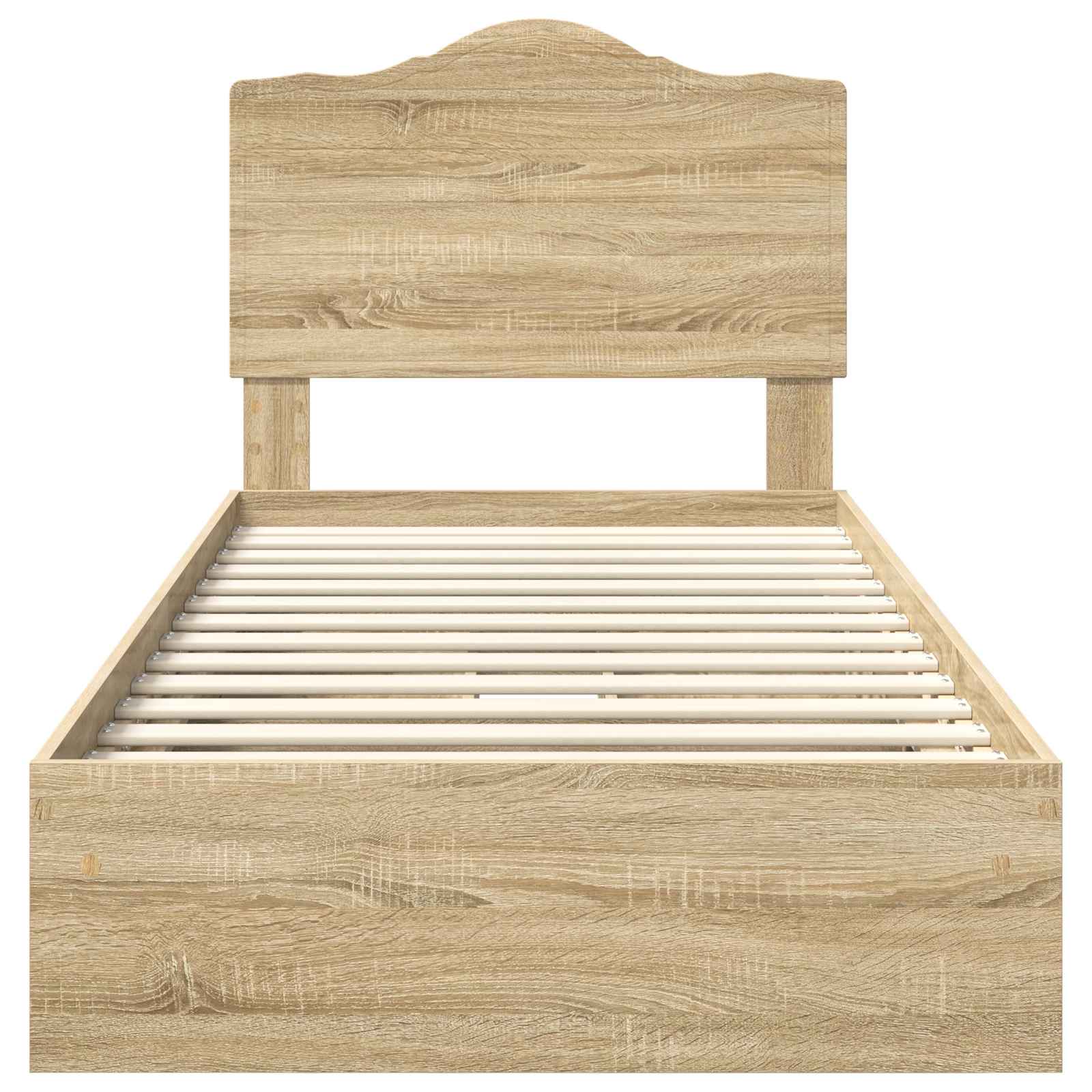 Bedframe met lade Sonoma Eiken 90 x 200 cm Bewerkt hout