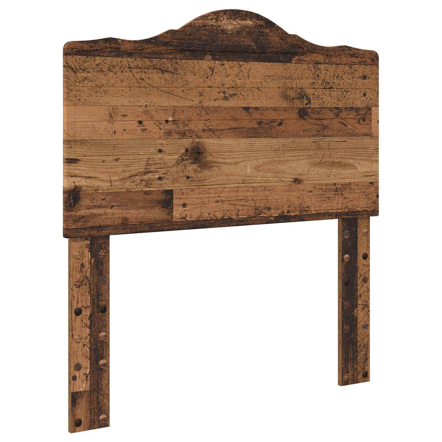 Bedframe met hoofdeinde Oudhout 100 x 200 cm Bewerkt hout