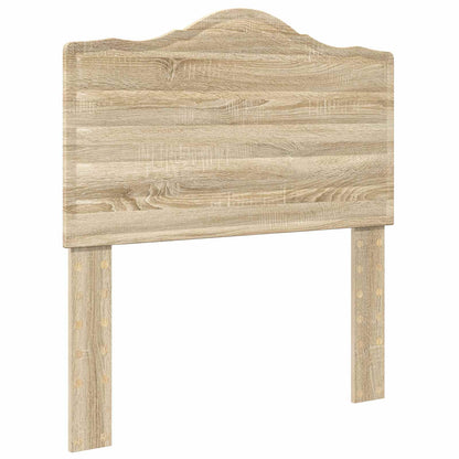 Bedframe met hoofdeinde Sonoma Eiken 75 x 190 cm Bewerkt hout